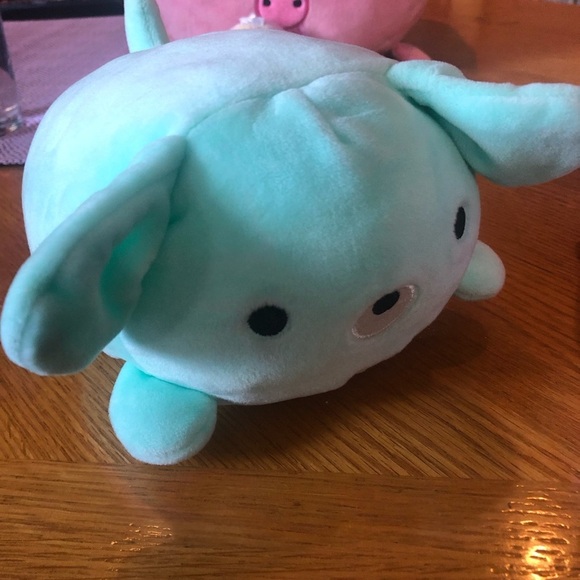 👀4/$25 Moj moj Surprise Pair Pink Mer Bunny and Aqua Dog Green - Picture 8 of 12